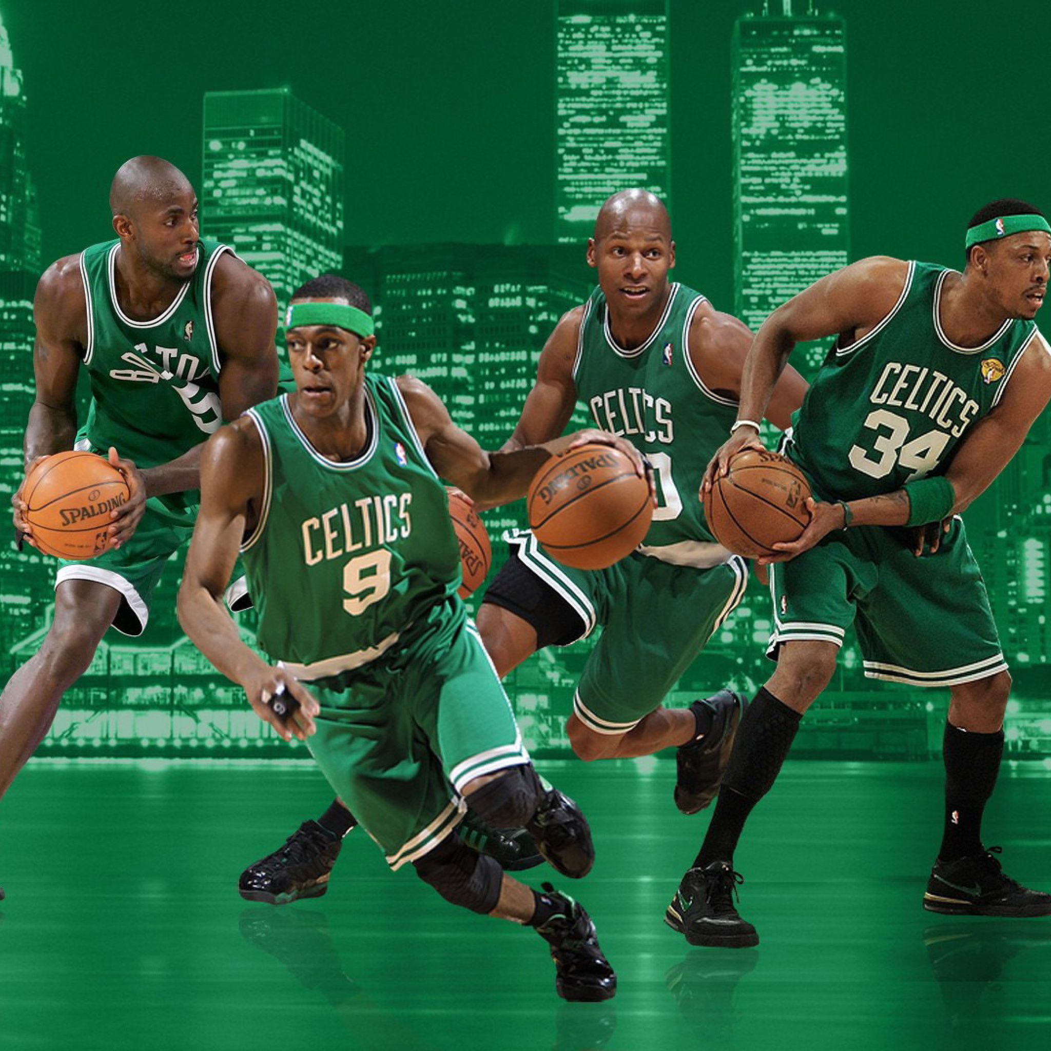 Das Boston Celtics NBA Team Wallpaper 2048x2048