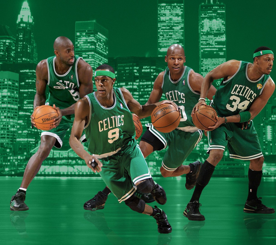 Das Boston Celtics NBA Team Wallpaper 960x854