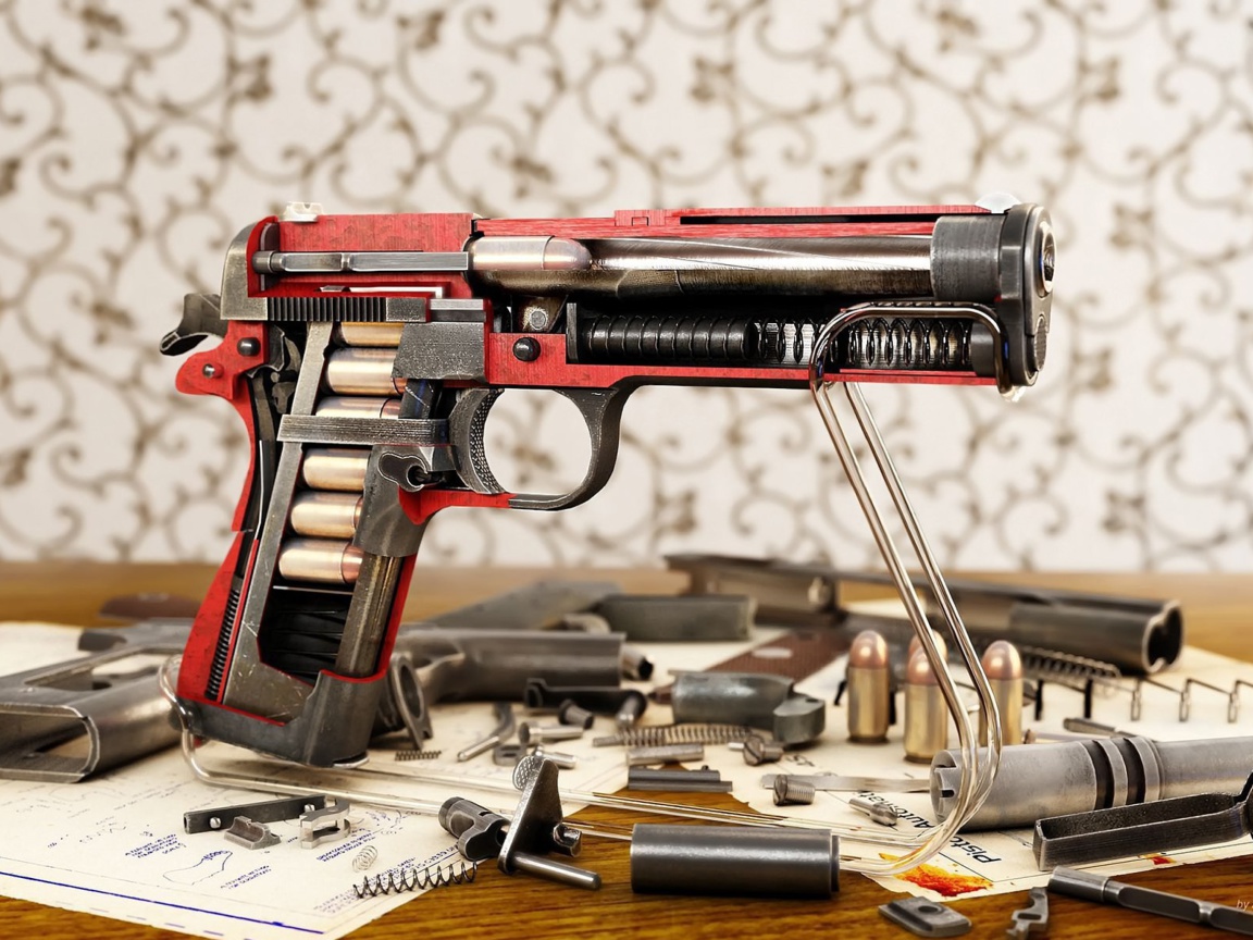 Das M1911 Pistol Colt-Browning Wallpaper 1152x864