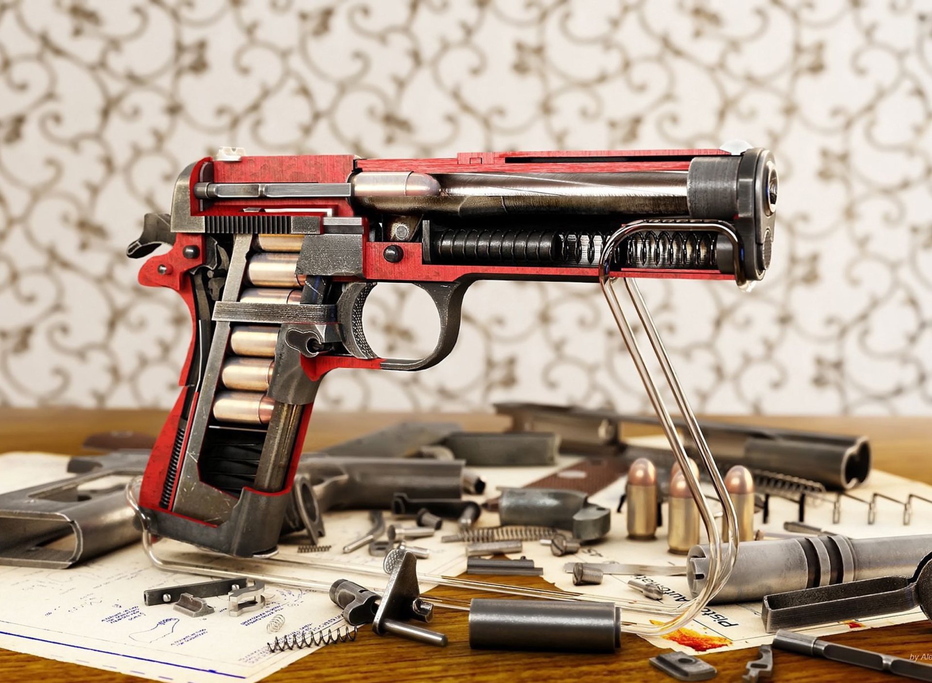 Das M1911 Pistol Colt-Browning Wallpaper 1920x1408