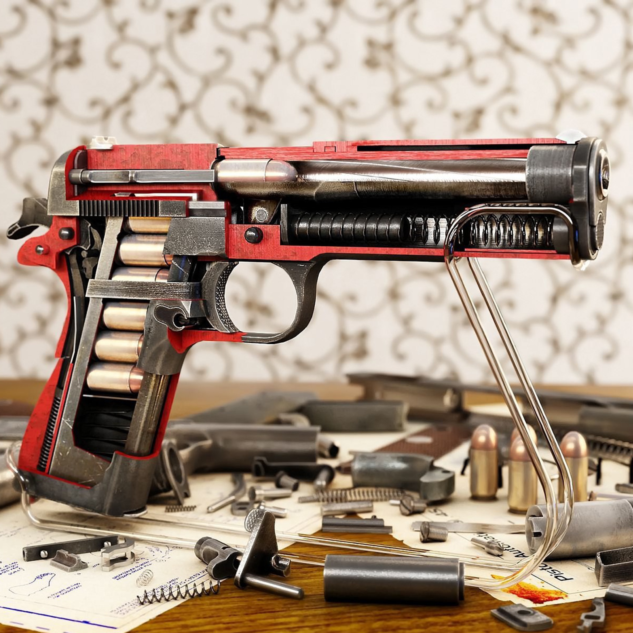 Обои M1911 Pistol Colt-Browning 2048x2048