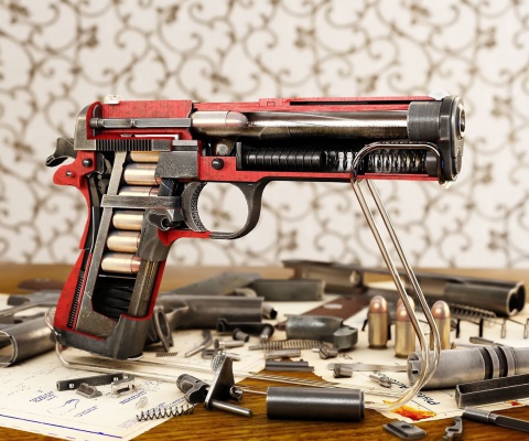 Das M1911 Pistol Colt-Browning Wallpaper 480x400