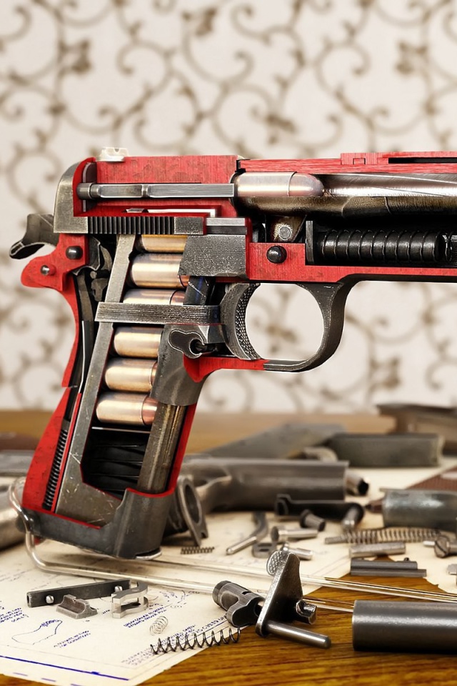Fondo de pantalla M1911 Pistol Colt-Browning 640x960