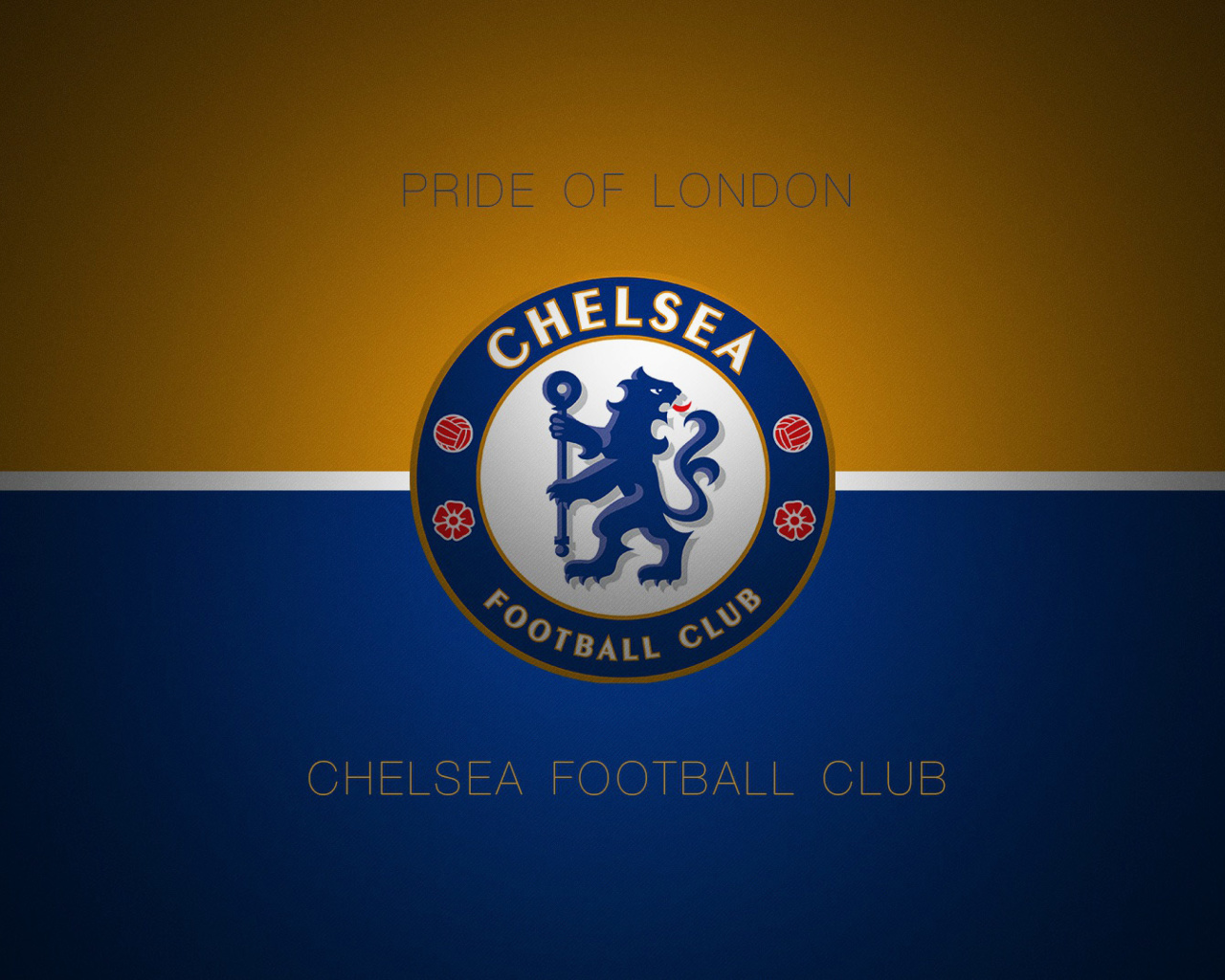 Das Chelsea Football Logo Wallpaper 1280x1024