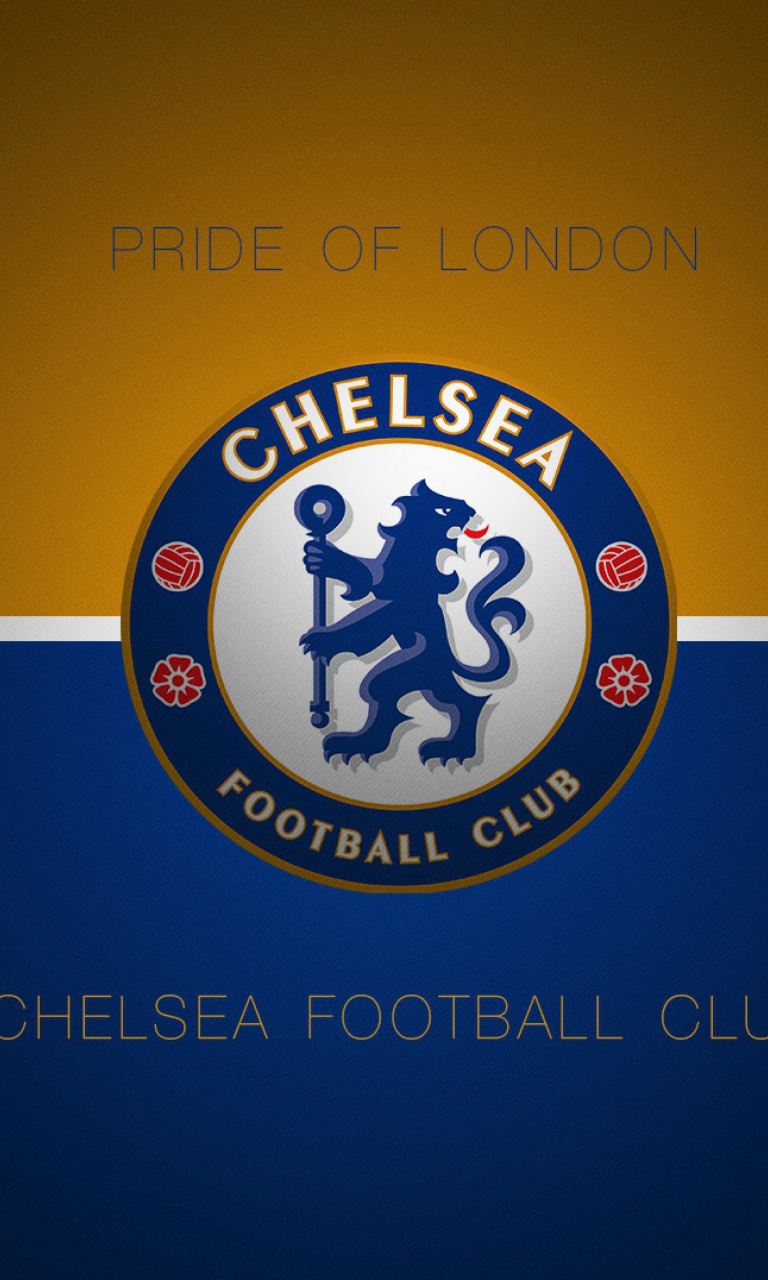 Обои Chelsea Football Logo 768x1280