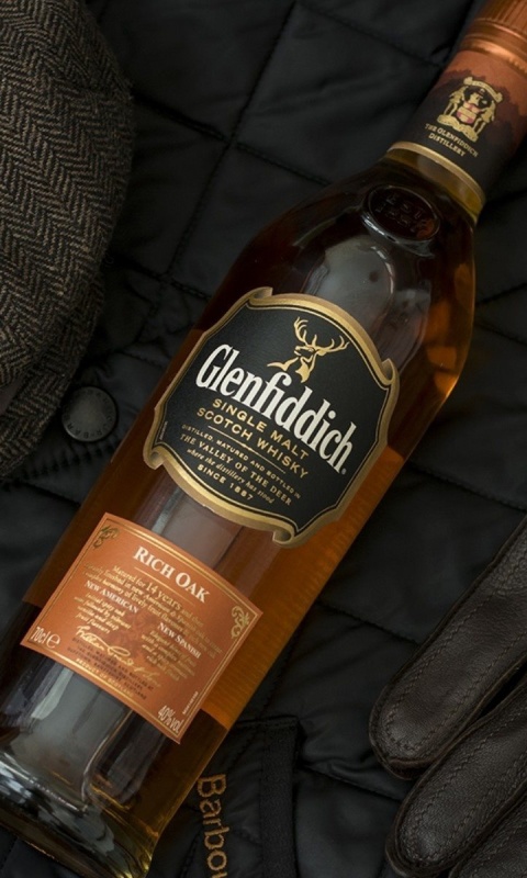 Glenfiddich single malt Scotch Whisky wallpaper 480x800