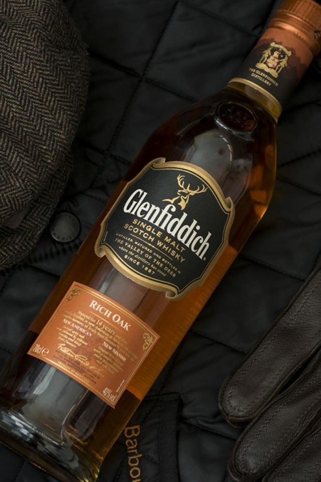 Glenfiddich single malt Scotch Whisky wallpaper 640x960