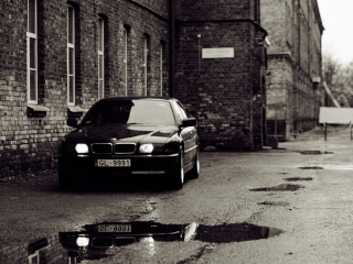 Bmw E38 Old Photography wallpaper 320x240