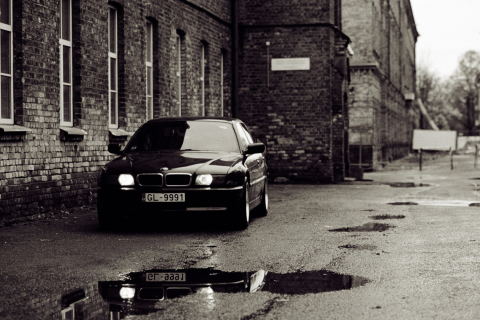Bmw E38 Old Photography wallpaper 480x320