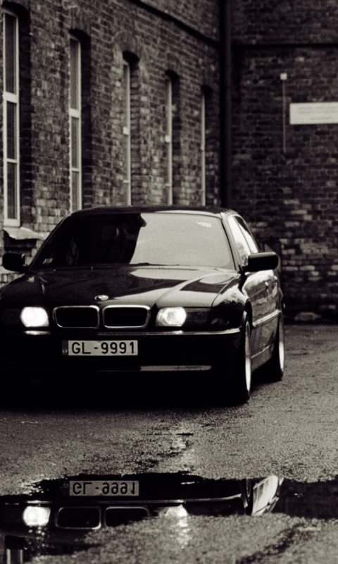 Bmw E38 Old Photography wallpaper 480x800