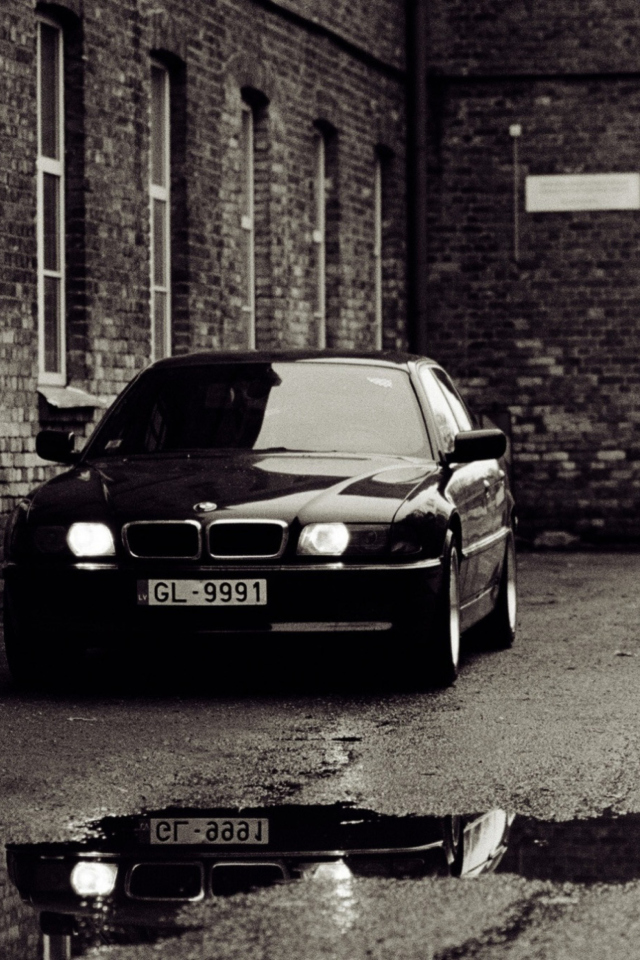 Bmw E38 Old Photography wallpaper 640x960