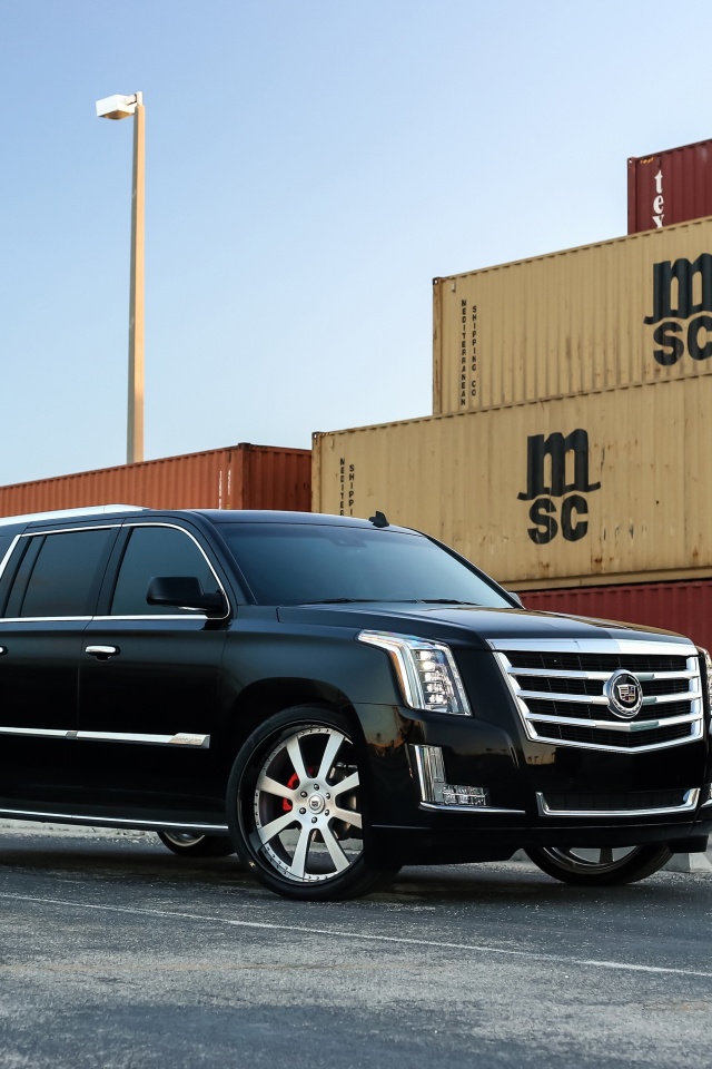 Das Cadillac Escalade Wallpaper 640x960