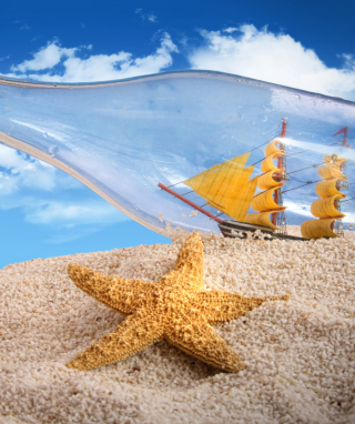 Starfish And Bottle - Fondos de pantalla gratis para Nokia X2