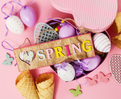 Spring Inscription wallpaper 176x144