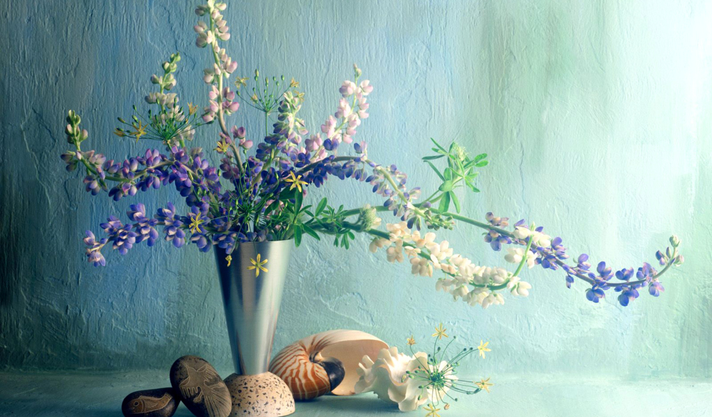 Das Paint Bouquet Wallpaper 1024x600