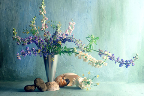 Paint Bouquet wallpaper 480x320