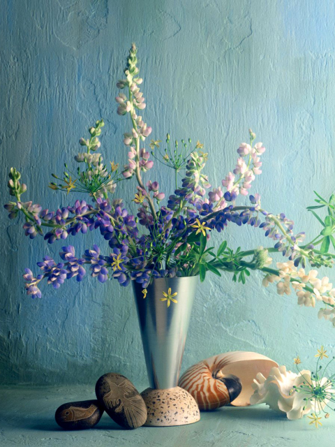 Sfondi Paint Bouquet 480x640