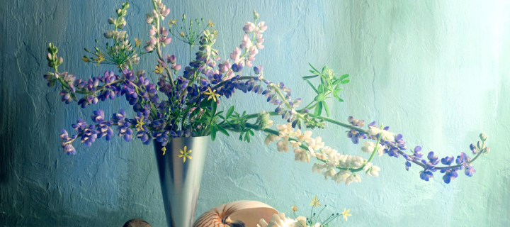 Paint Bouquet wallpaper 720x320