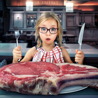 Giant steak - Obrázkek zdarma pro iPad