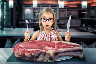 Giant steak - Obrázkek zdarma pro Sony Xperia E1