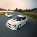 Обои White Subaru Impreza 128x128