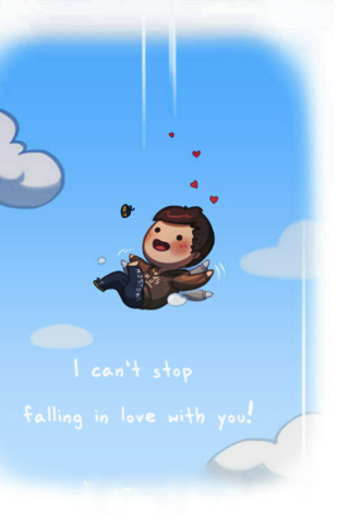 Screenshot №1 pro téma Love Is - I Cant Stop 320x480