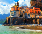 Amalfi Coast, Positano wallpaper 176x144