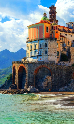 Das Amalfi Coast, Positano Wallpaper 240x400