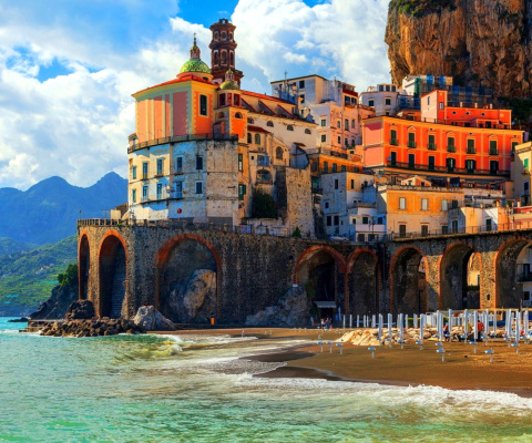 Fondo de pantalla Amalfi Coast, Positano 480x400