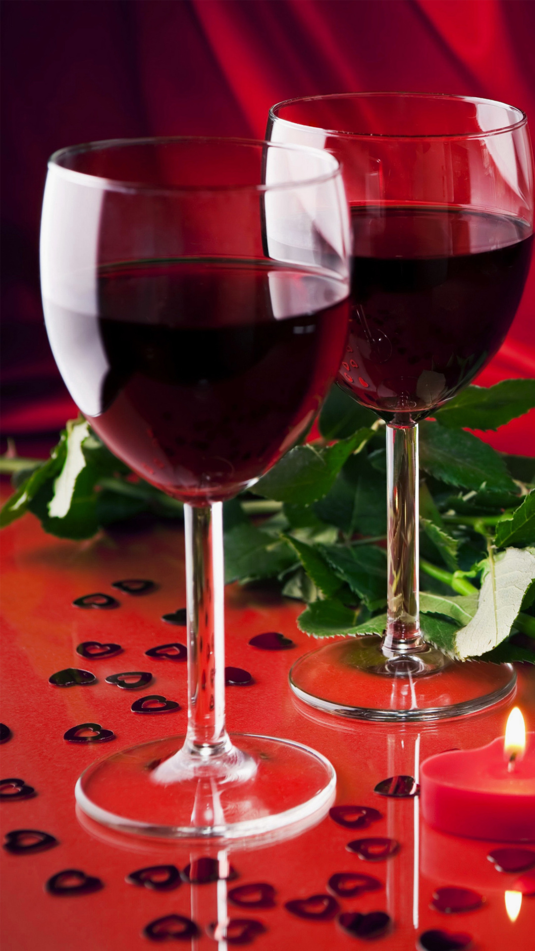 Das Romantic with Wine Wallpaper 1080x1920