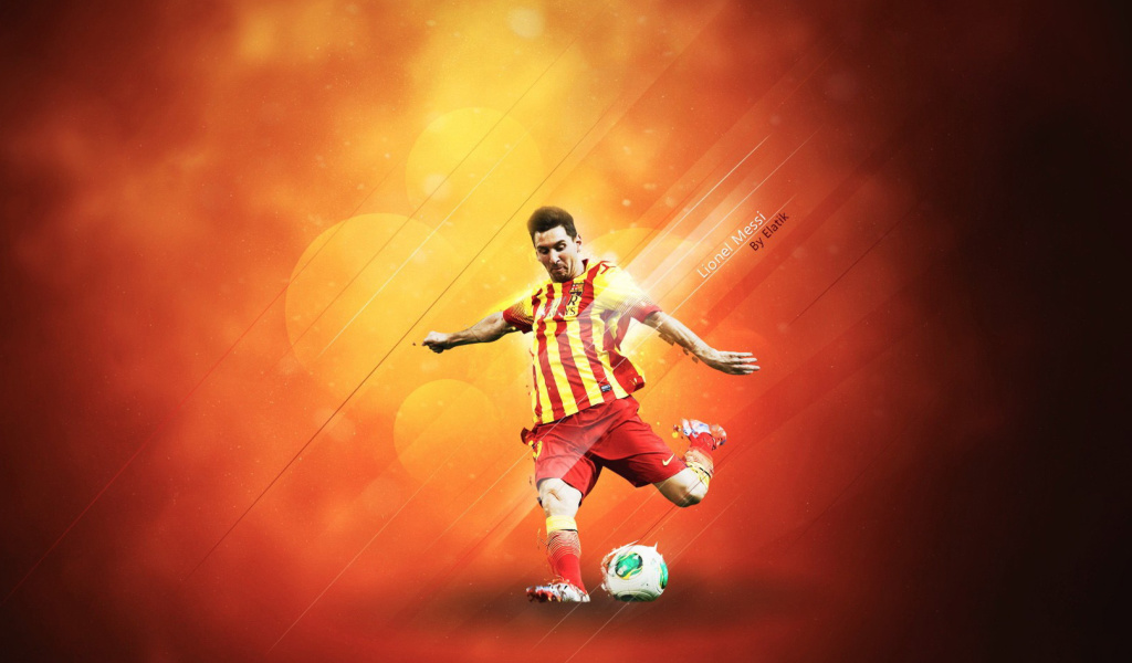 Lionel Messi wallpaper 1024x600