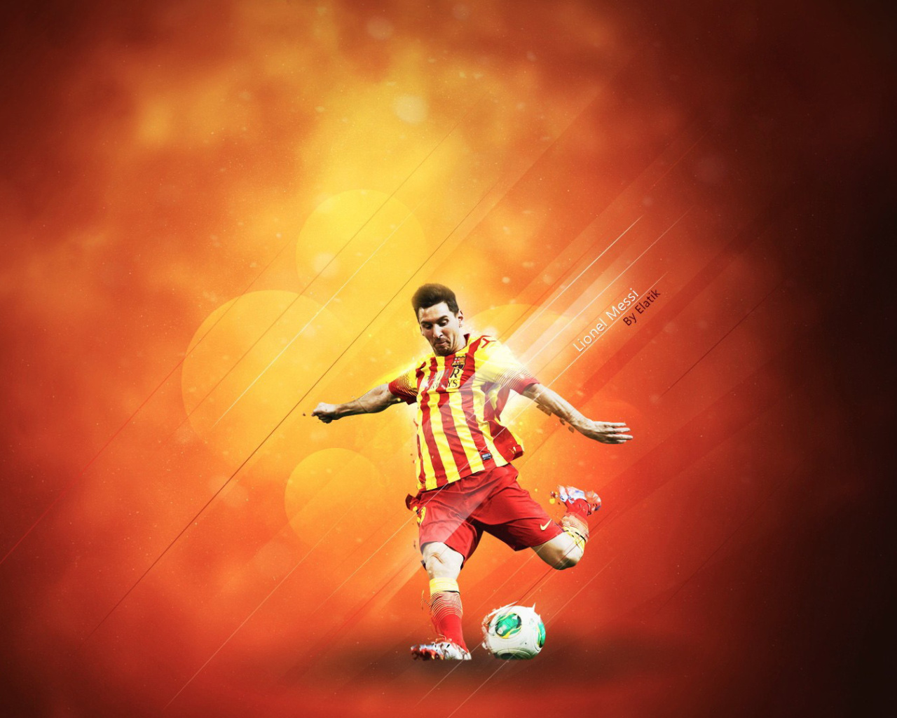 Das Lionel Messi Wallpaper 1280x1024