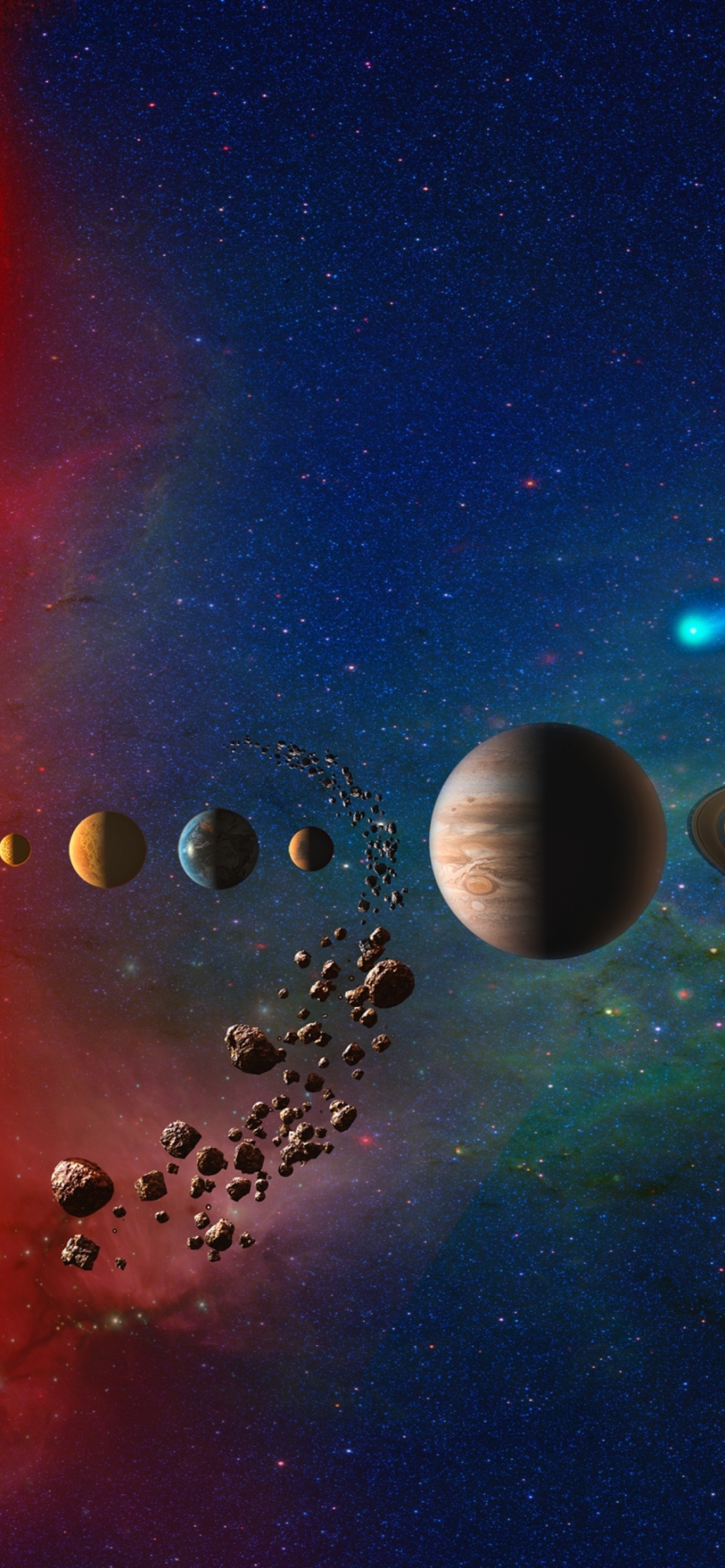 Solar System wallpaper 1170x2532