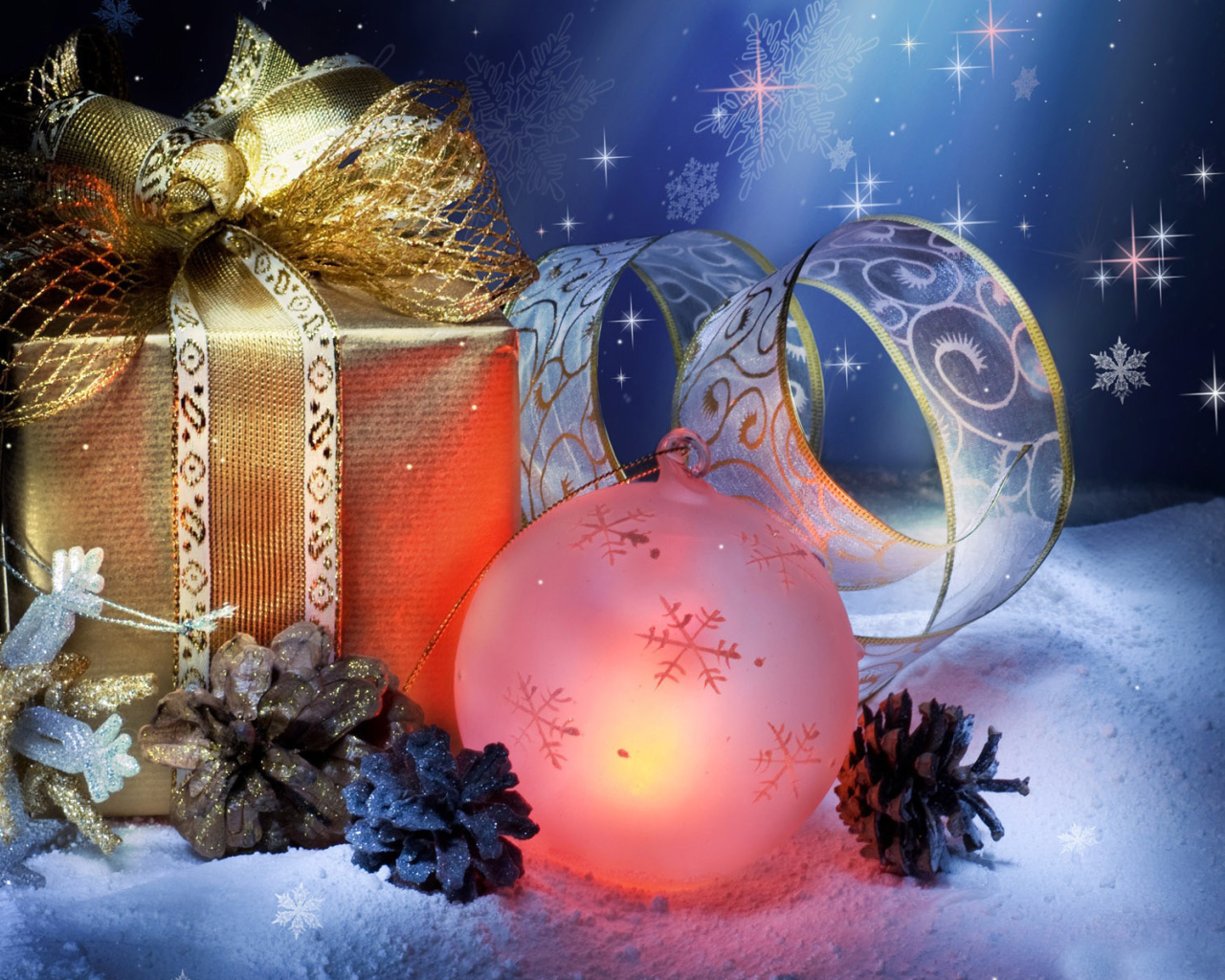 Fondo de pantalla Christmas Gifts 1280x1024
