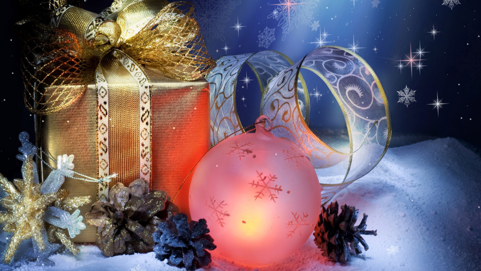 Das Christmas Gifts Wallpaper 1600x900