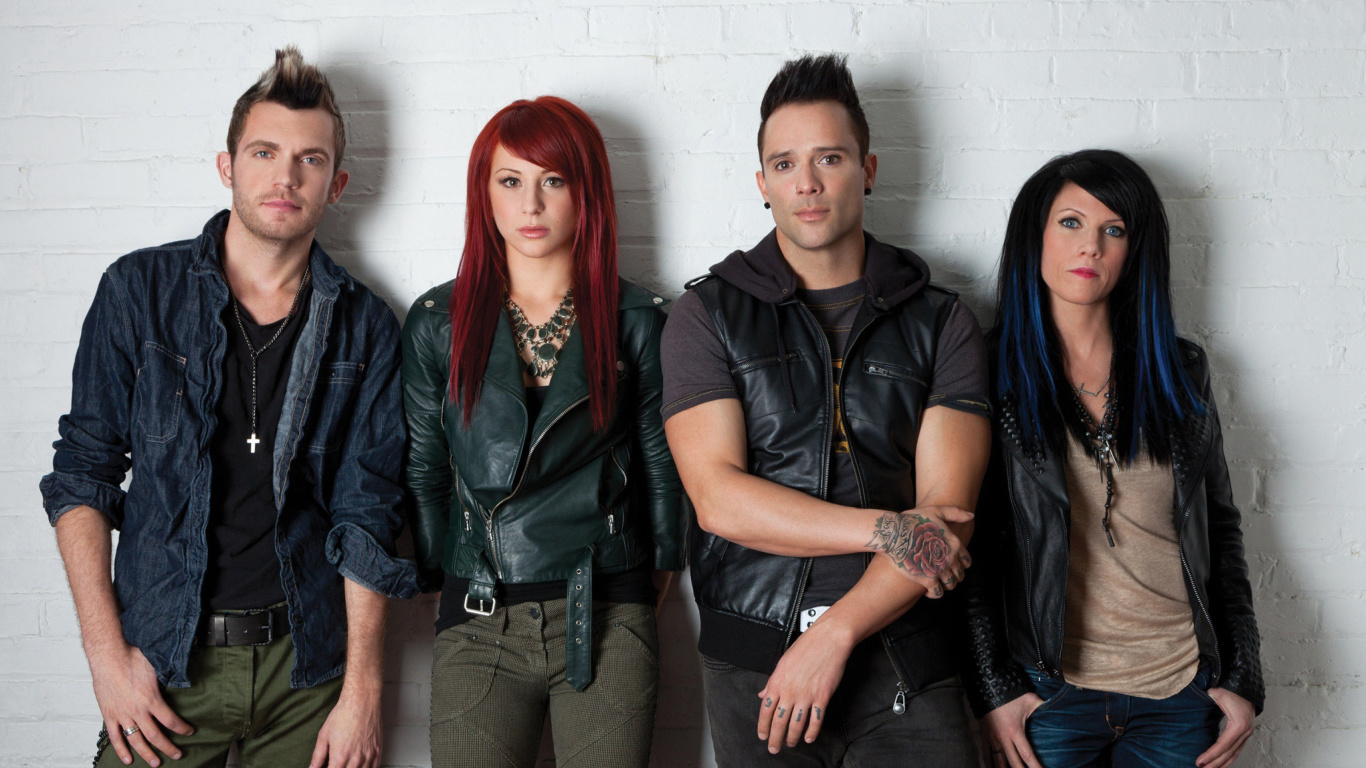 Skillet Music Band wallpaper 1366x768