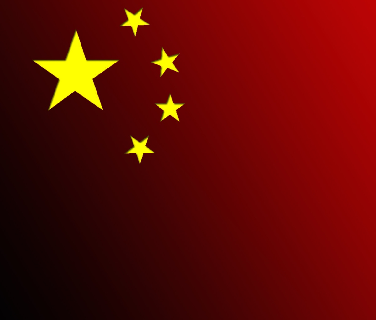 China Flag wallpaper 1200x1024