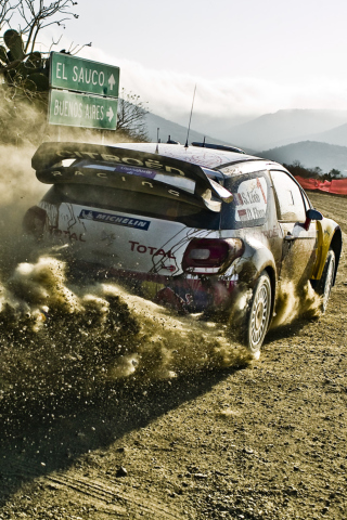 Обои Citroën World Rally Team 320x480
