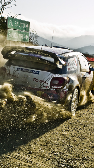 Das Citroën World Rally Team Wallpaper 360x640