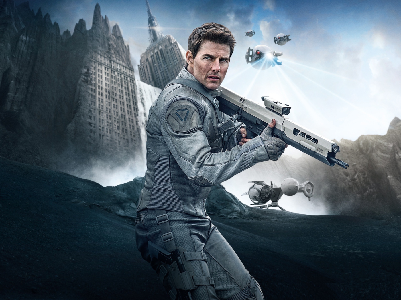 Das Tom Cruise In Oblivion Wallpaper 1400x1050