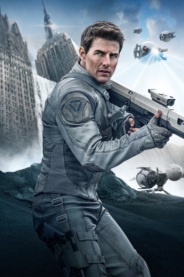 Fondo de pantalla Tom Cruise In Oblivion 640x960