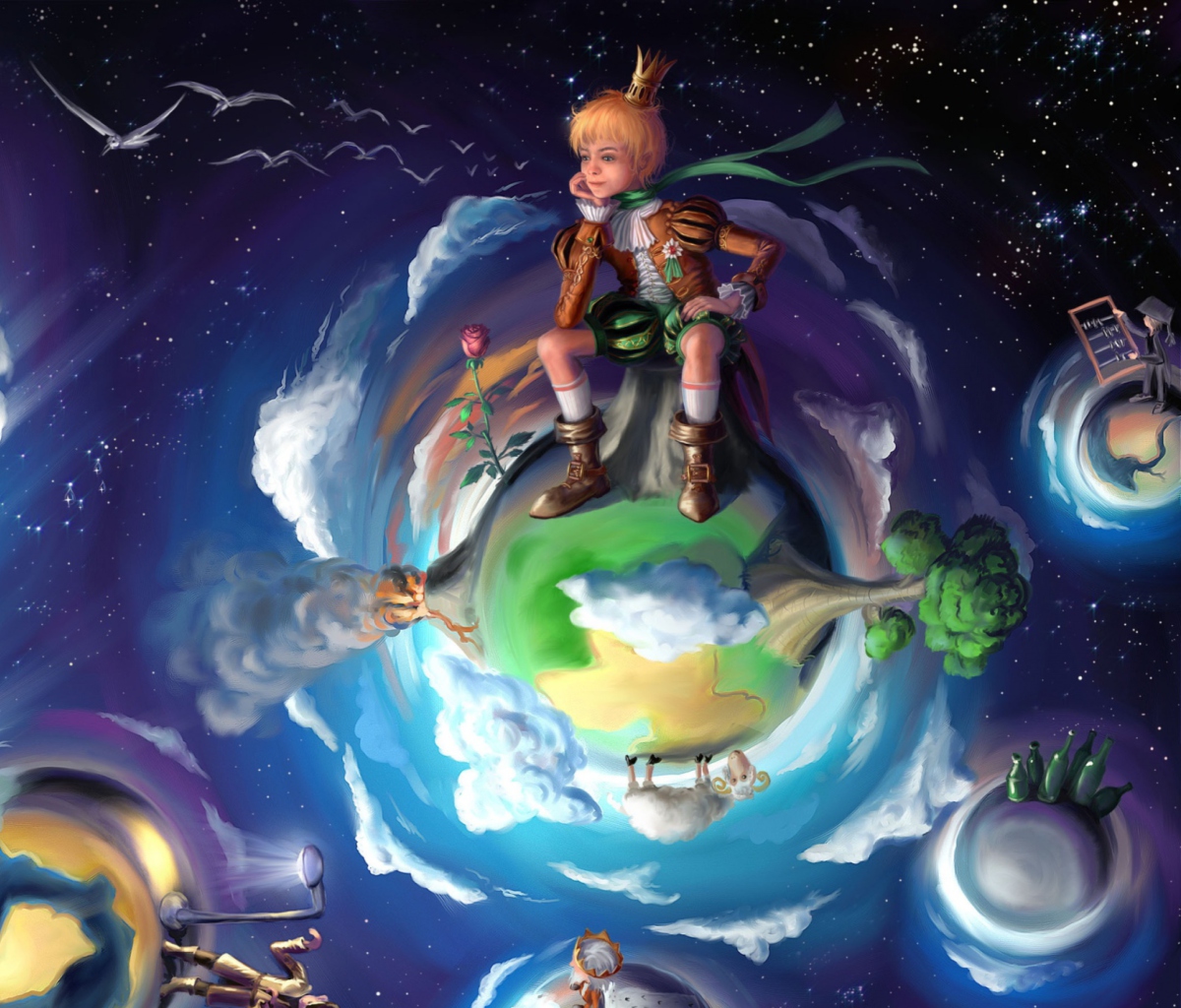 Das The Little Prince Fairytale Wallpaper 1200x1024