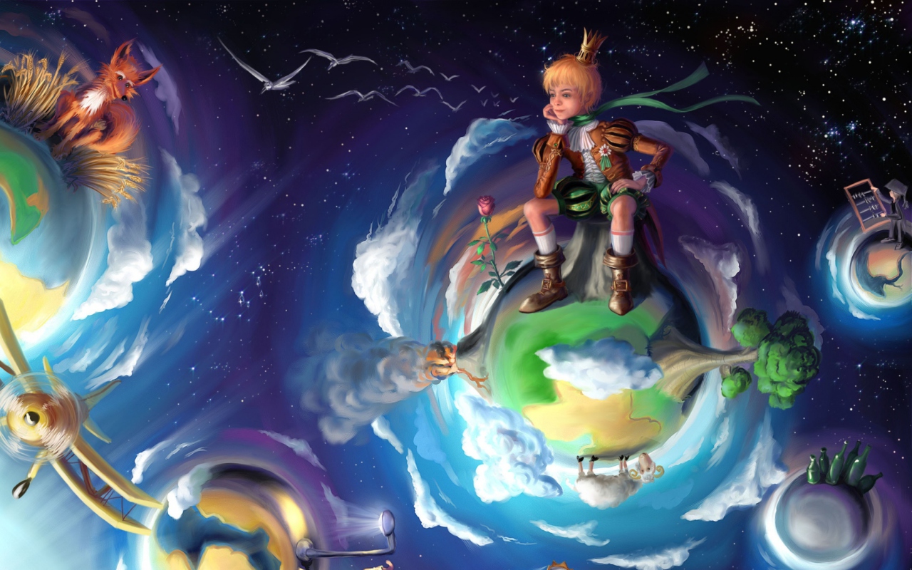 The Little Prince Fairytale wallpaper 1280x800