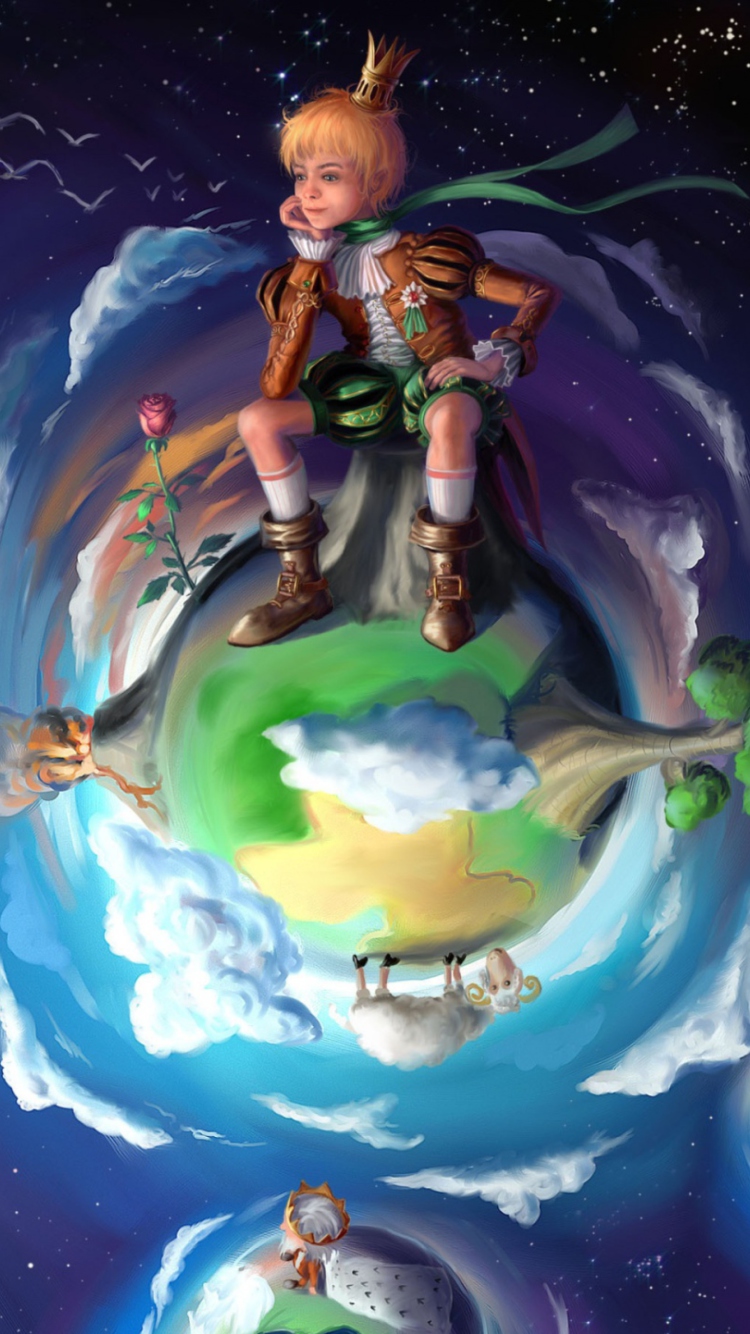 The Little Prince Fairytale wallpaper 750x1334