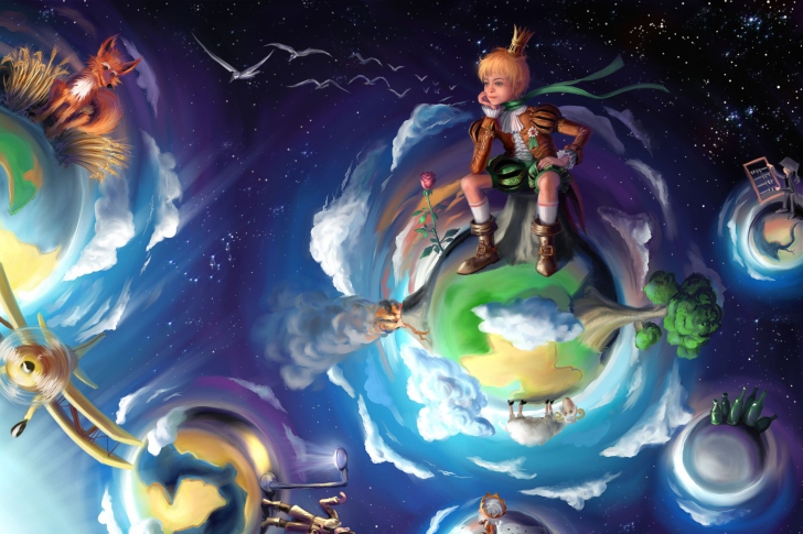 Das The Little Prince Fairytale Wallpaper