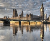 Palace of Westminster in London wallpaper 176x144