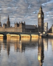Das Palace of Westminster in London Wallpaper 176x220