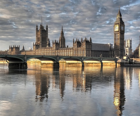 Das Palace of Westminster in London Wallpaper 480x400
