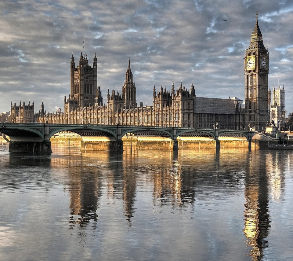 Das Palace of Westminster in London Wallpaper 960x854