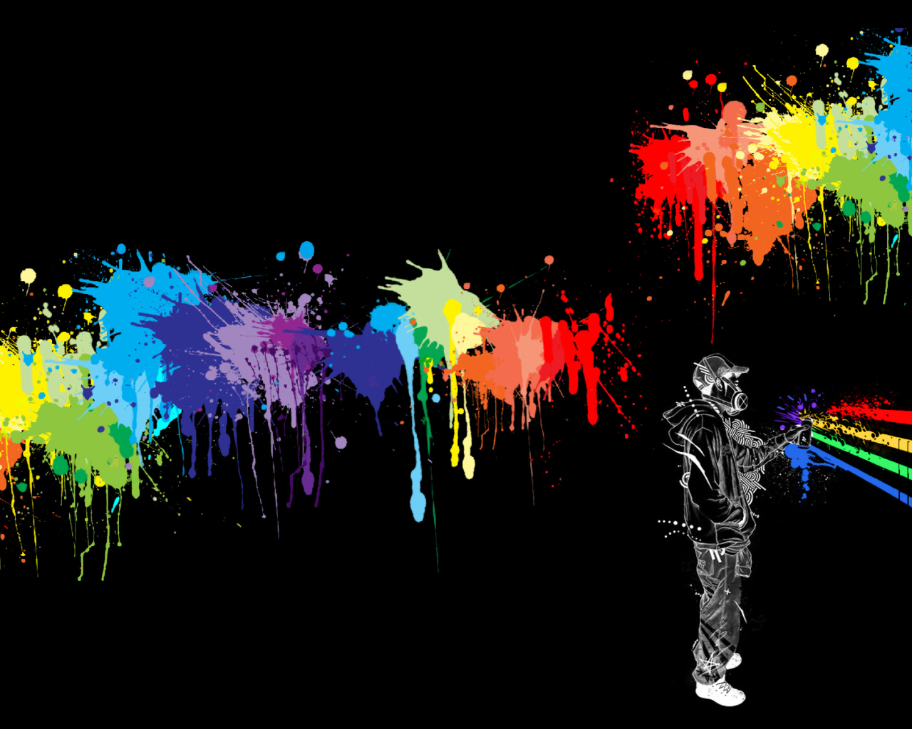 Spray Painting Graffiti wallpaper 1280x1024